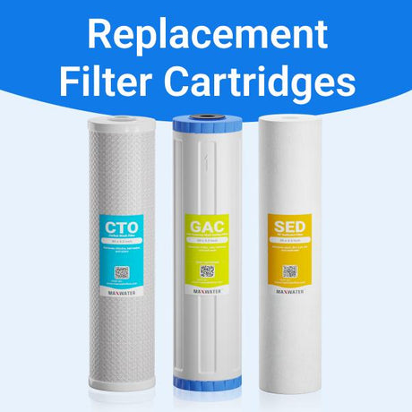 replacement filters cartridges for all water filtration system or RO system