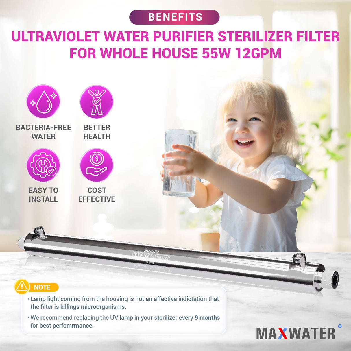 uv protection filter for whole house