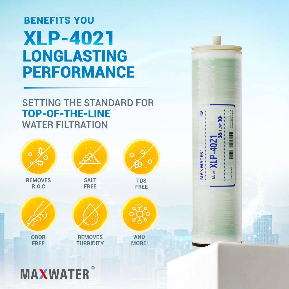 Commercial RO membrane installation