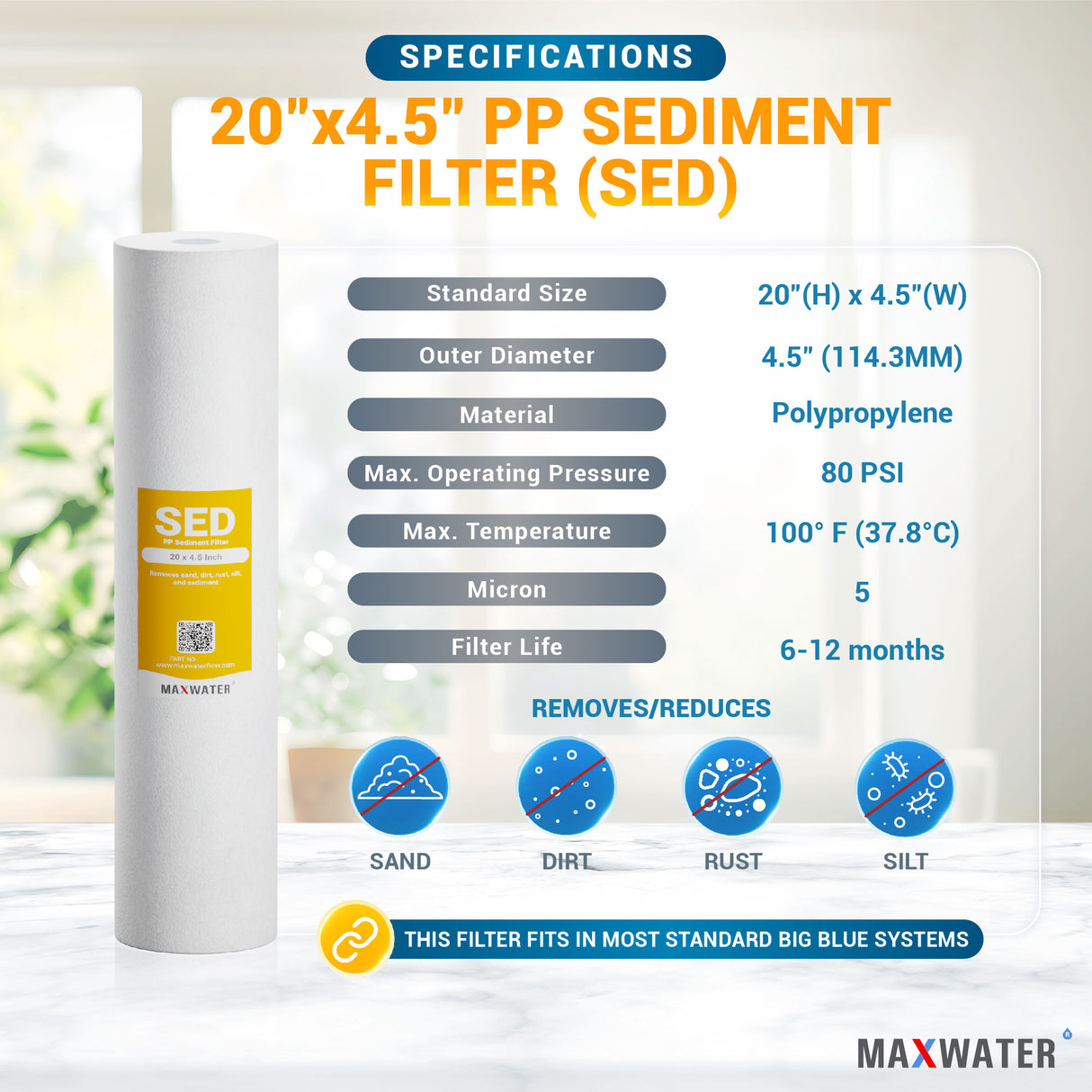 sediment filter for well water