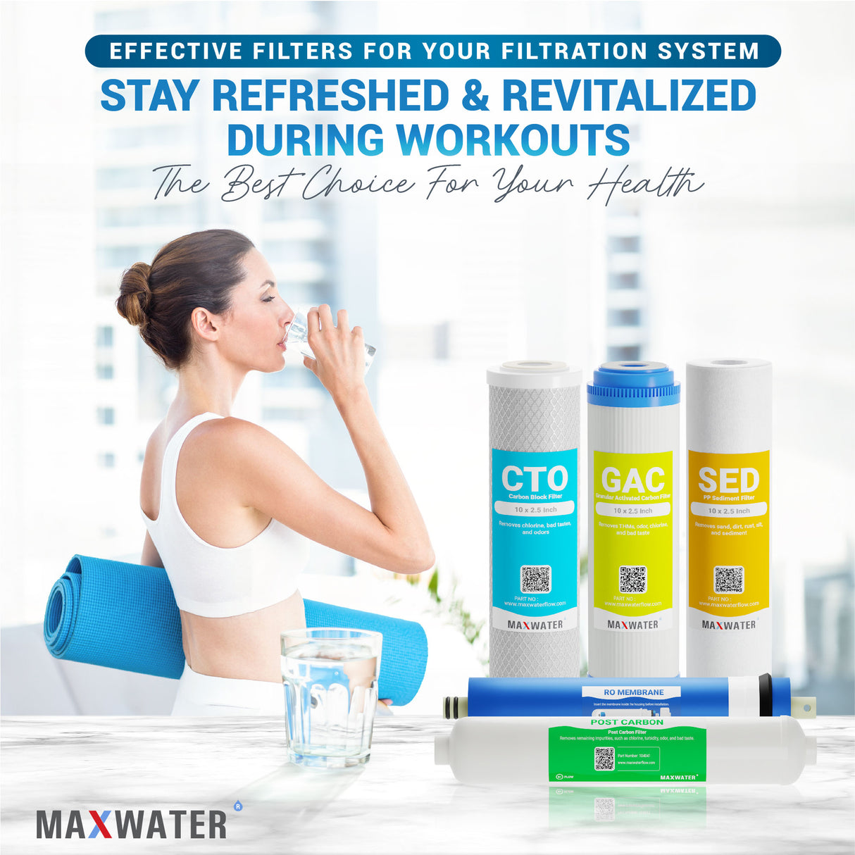 Reverse Osmosis (RO) Replacement Filter Set