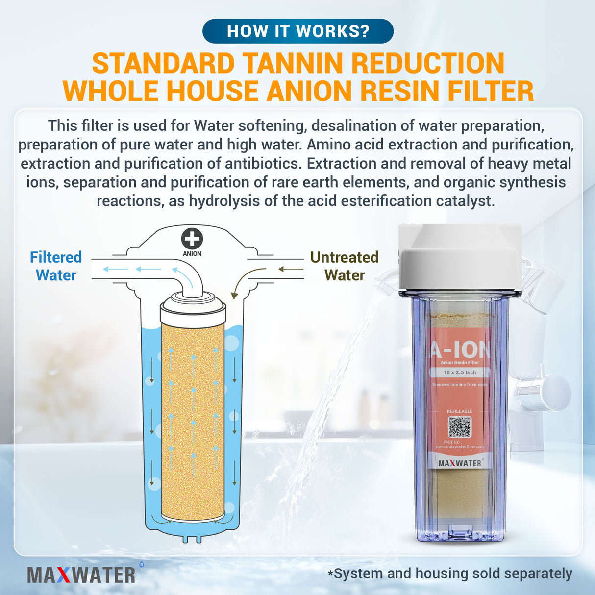 whole house tannin filter