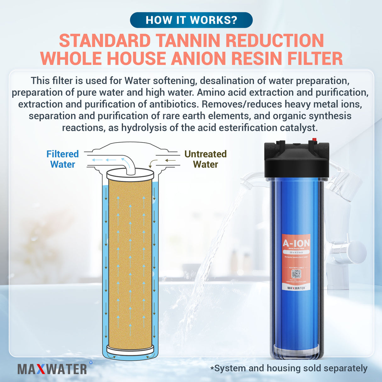 tannin removal system