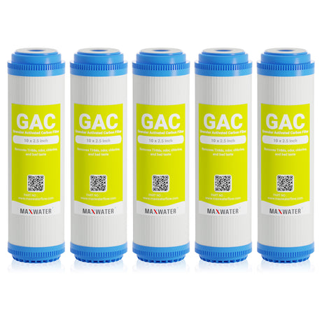 GAC Filter Cartridge for RO System or Whole House System, Size - 10" x 2.5"