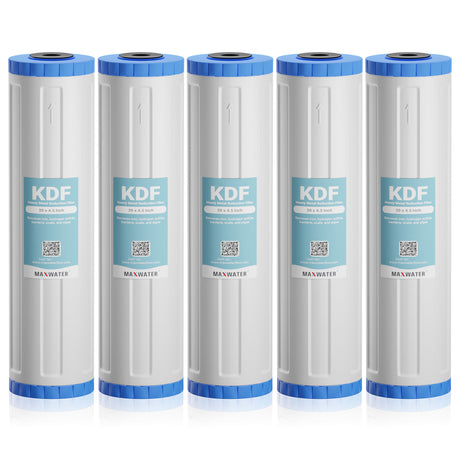 KDF 85, Heavy Metals Reduction Whole House Filter Cartridge (Refillable), Size - 20”x 4.5”