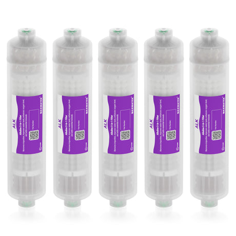 Alkaline Filter Cartridge for RO System, 5-in-1, Far Infrared, Remineralization and pH+