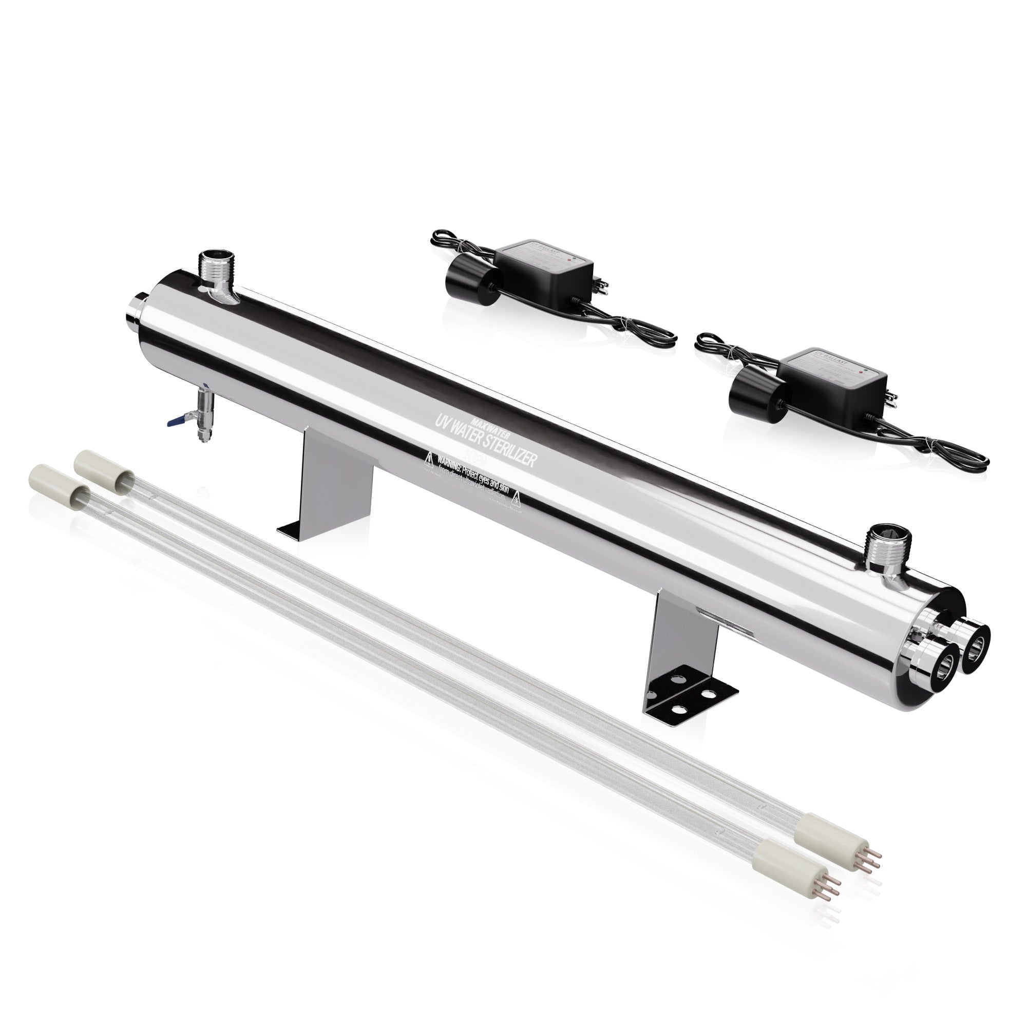 UV Light Water Filter Sterilizer, 110W, 24GPM - 1