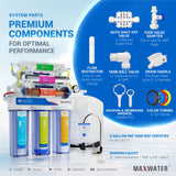 Premium Components of reverse Osmosis system - premium RO system with added minerals, UV sterilization and pH positive drinking water