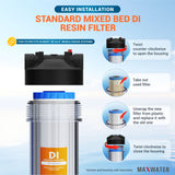 Mixed Bed De-Ionization (DI) Water Filter Cartridge for Car Wash System