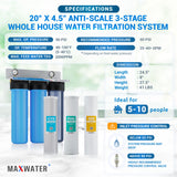 siliphos filter cartridge removes scale from water